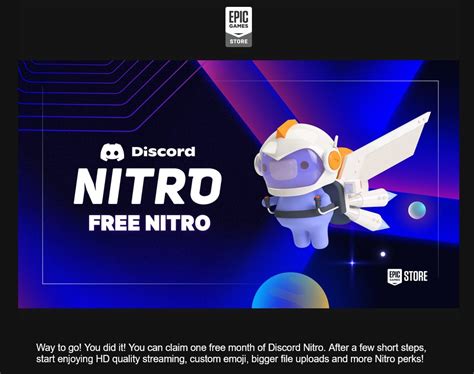 Free Discord Nitro For A Month On Epic Games Store