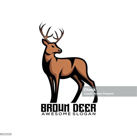 Deer Mascot Design Color Stock Illustration Download Image Now