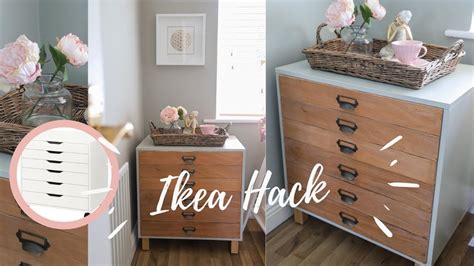 Ikea Alex Hack Diy Faux Apothecary Cabinet Home Office Update Youtube