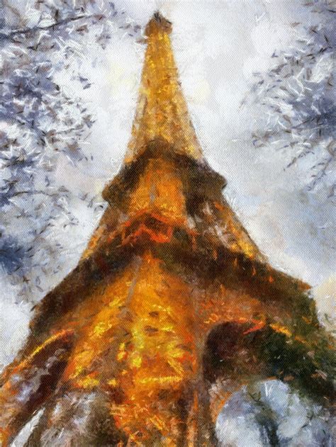 Eiffel Tower Abstract Artwork Artwork Abstract