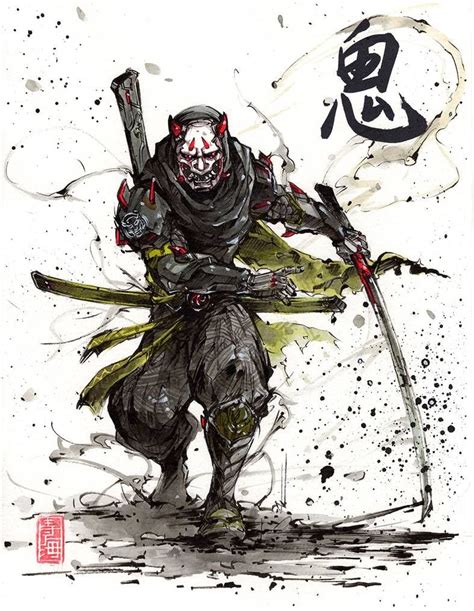 Demon Samurai Genji By Mycks On Deviantart Tatouage Samourai Art