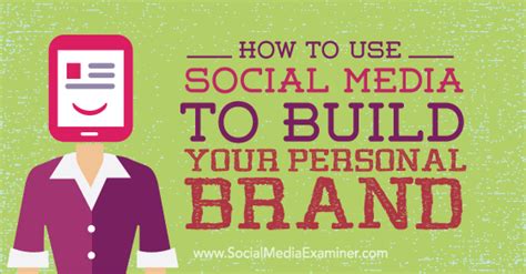 Personal branding on social media is a topic we'd love to dive into a bit deeper, starting with this overview of tips and strategies. How to Use Social Media to Build Your Personal Brand ...