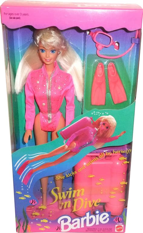 1993 swim n dive barbie doll 2 11505 barbie fashion barbie toys barbie 90s