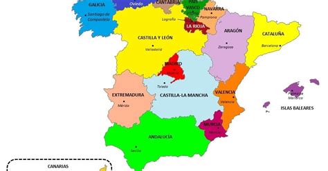 Listado con las comunidades autónomas de españa y sus capitales. Emely-PT: MAPAS DE LAS COMUNIDADES AUTÓNOMAS DE ESPAÑA.