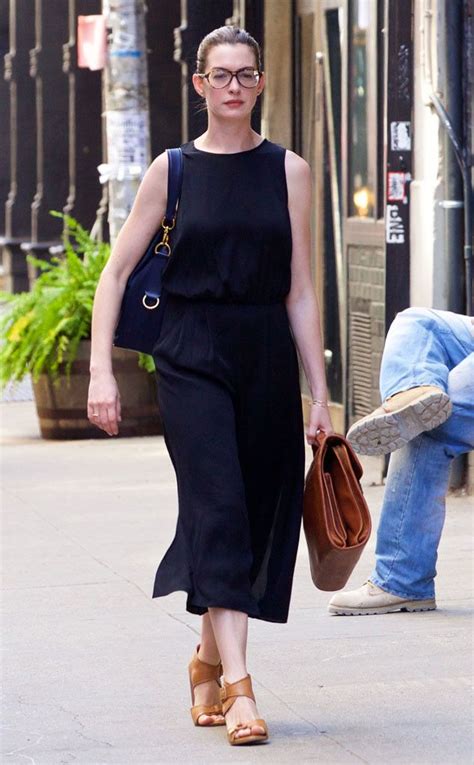 anne hathaway from the big picture today s hot pics nerdy chic the oscar winner wears trendy
