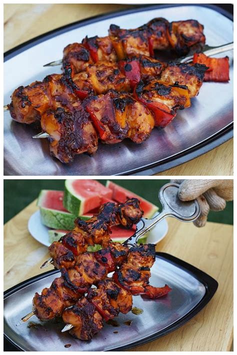 Baste with bbq sauce on both sides and cook 1 additional minute on each side to caramelize. Korean Barbecued Chicken Kabobs | Recipe | Recipes, Bbq ...