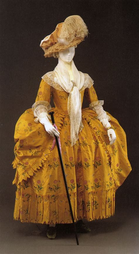 Robe à La Polonaise Silk American Robe A La Polonaise 18th Century