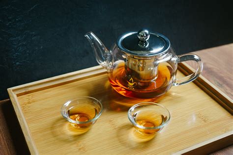 PB90 กา น้ำชา แก้วใส ทนความร้อน ที่กรอง 400ml - jibcha