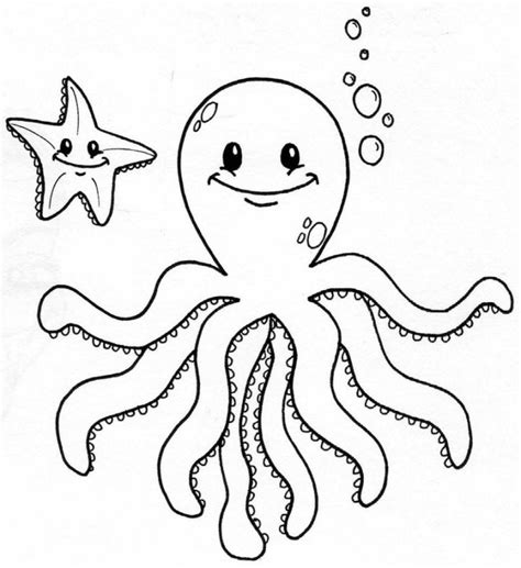 This smiling octopus is the ideal octopus coloring page for kids, especially those who are just beginning to color. Octopus Coloring Pages Preschool - Coloring Page ...