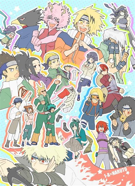 My Hero Academia X Naruto Anime Crossover Anime Hero