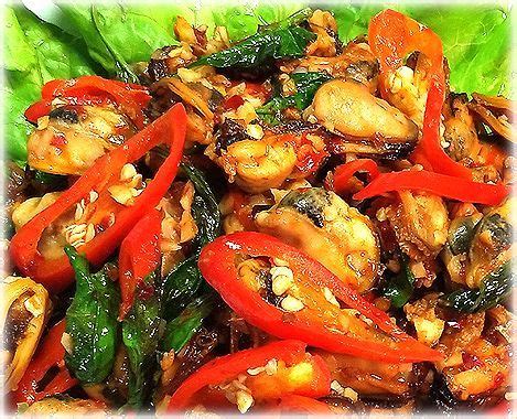 Flavour them with thai red curry spices, wheat beer and bacon, or classic marinière sauce. Thai Stir-Fried Green Mussels with Roasted Chili Paste ...