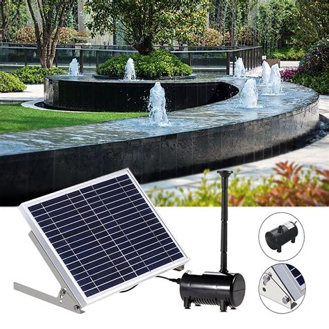 Solar Panel Powered Brushless Water Fountain Pump For Pond Garden