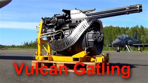 According to the etymology dictionary, firearms were often named after animals, and the word musket derived from the french word mousquette, which is a male sparrowhawk. Vulcan Gatling Gun - YouTube