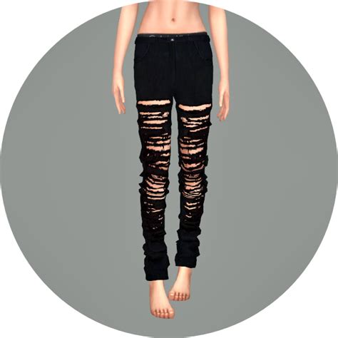 Sims 4 Ccs The Best Ripped Jeans For Females By Marigold