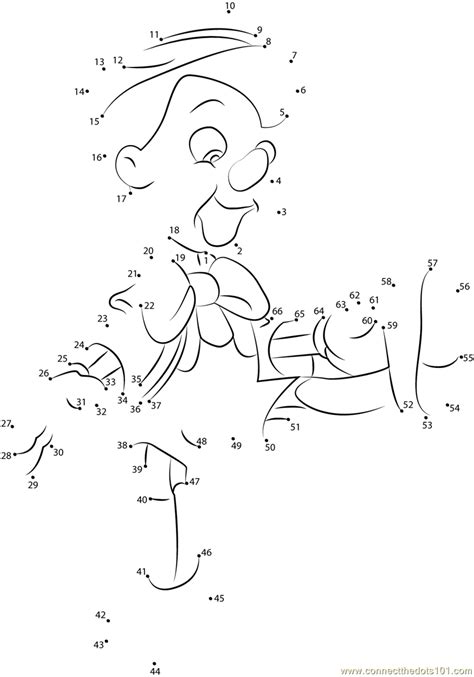 Pinocchio Walt Disney Characters Dot To Dot Printable Worksheet 16884 Hot Sex Picture