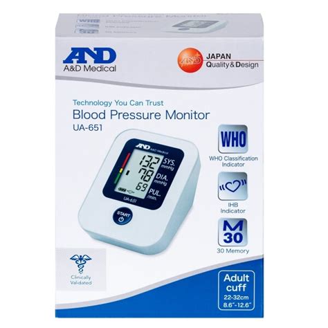 Aandd Medical Ua 651 Upper Arm Blood Pressure Monitor
