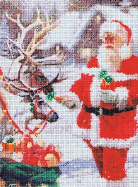 Treat For Santa S Reindeer Cross Stitch Pattern By Kustom Krafts Item 97613