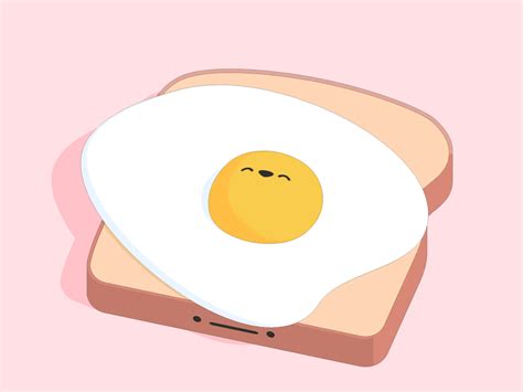 Fried Egg By Miguel E Motion Design Animation Welcome Cute