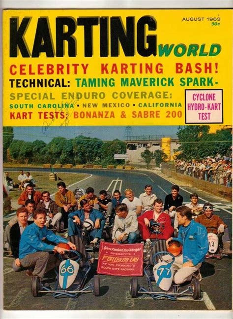 Go racing's monthly circulation is 10,000 copies and growing, making us one of the country's largest karting publications. Karting World August 1963 Bonanza Kart Racing Magazine ...