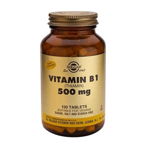 Garden of life vitamin b complex at amazon. Solgar Vitamin B1 500mg 100 Tablets | Nourish.ie