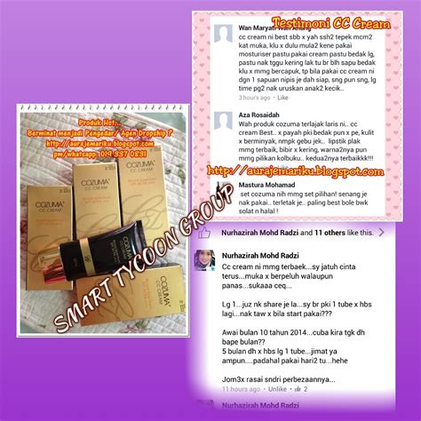 Cozuma lipstik & cc cream. ANDA BUAT ANDA DAPAT: Cozume CC Cream.... Adunan Unik dan ...