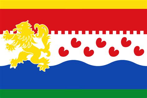 flag of the netherlands that incorporates all symbols elements colors from its provinces this