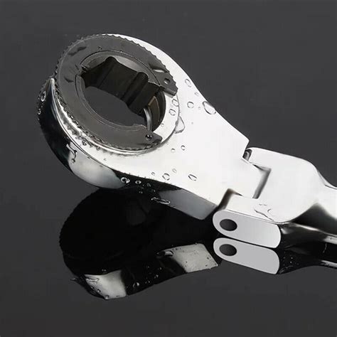 New Metric Tubing Ratchet Wrench Flexible Head Steel 8 14mm Repair Tool
