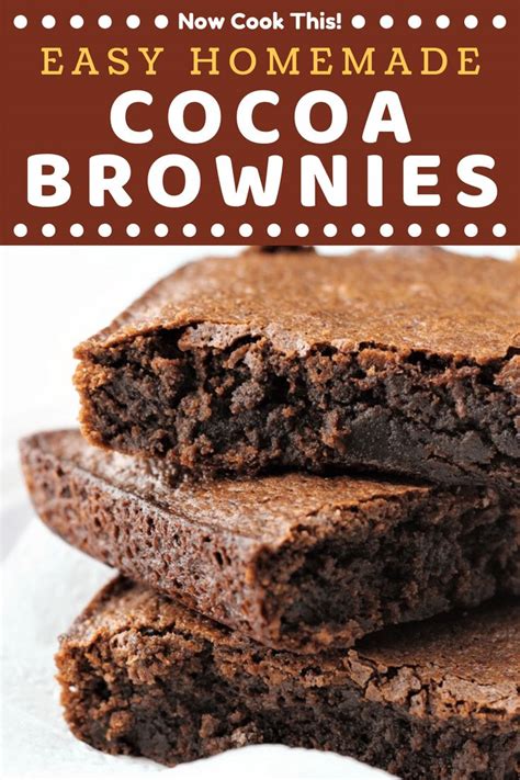 Fudgy brownies (and not the cakey kind) then look no more, because you have found the ultimate fudgy cocoa brownies recipe. Pin on Dessert & Sweets Recipes