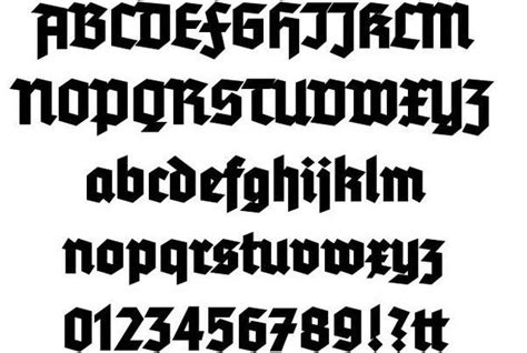 Pin By Eduard Romero On Fraktur Word Stencils Gothic Fonts Lettering