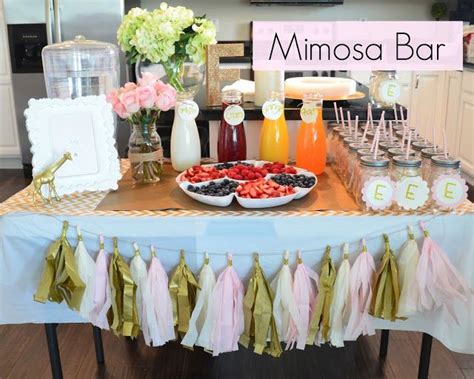 Mimosa Bar Gold Baby Showers Bridal Brunch Bridal Shower