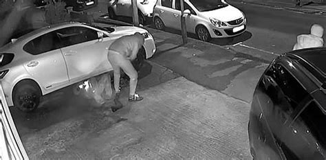 Cctv Footage Shows Masked Thieves Stealing Cars Catalytic Converter