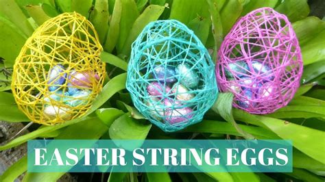 Easter Crafts Diy Easter String Eggs