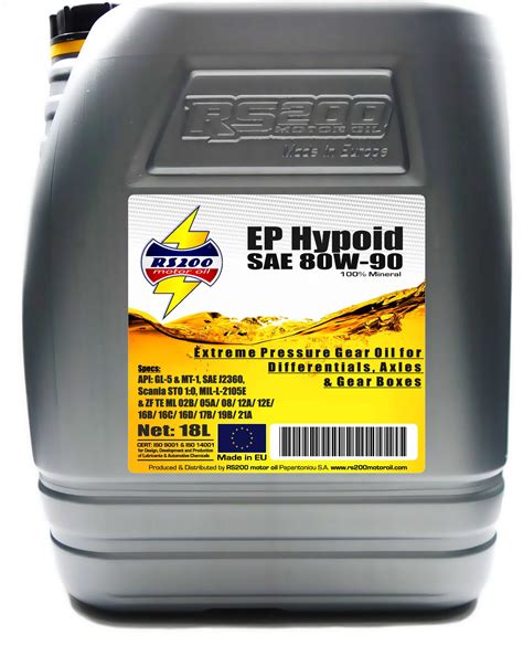EP HYPOID GL-5 SAE 80W-90 RS200, 51% OFF