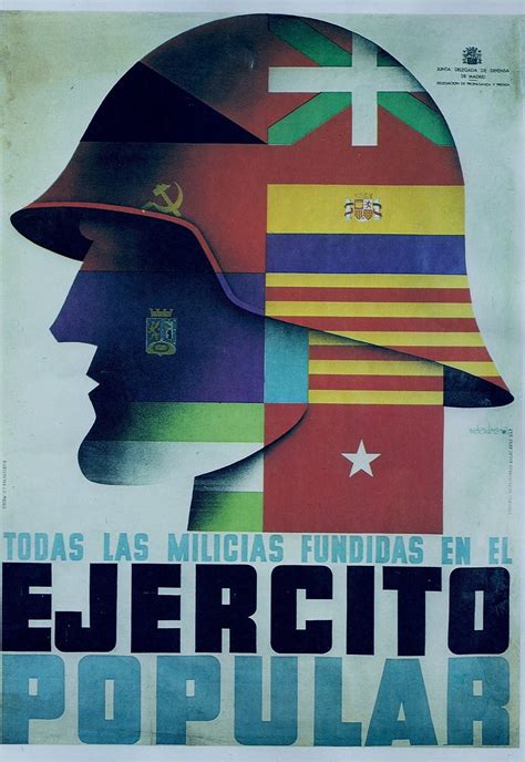 1930s All Militias Fused Into One Peoples Army Republican Poster