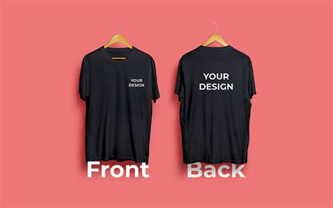 T Shirt Mockup Design Front Back Product Mockup