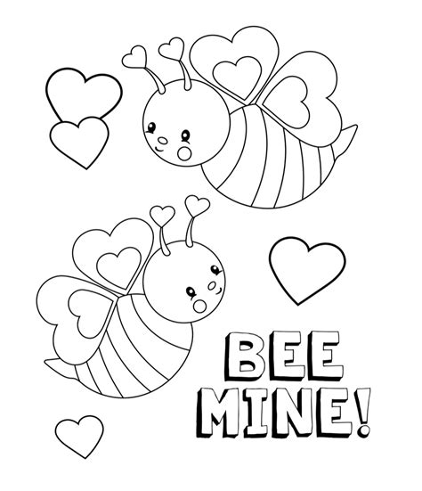 Valentines Coloring Sheets Free Printable