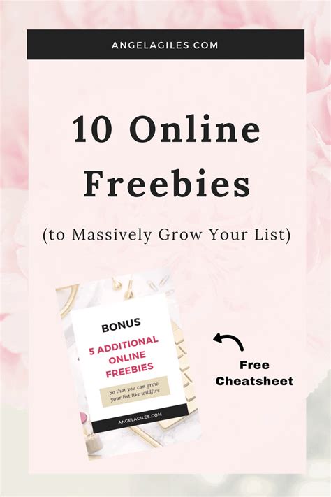 Offer These 10 Freebies Online To Massively Grow Your List Angela Giles