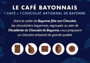 08 10 25 64 10. Le café bayonnais - Académie du chocolat de Bayonne