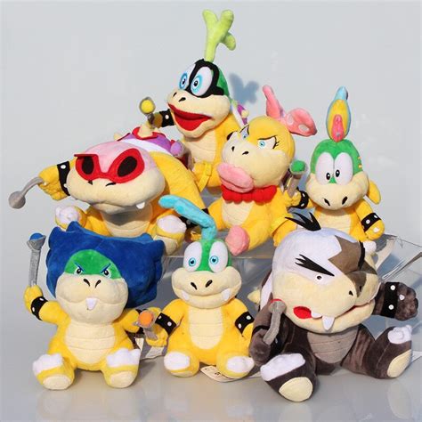 7pcsset Super Mario Koopalings Plush Toys Wendy Larry Iggy Ludwig Roy