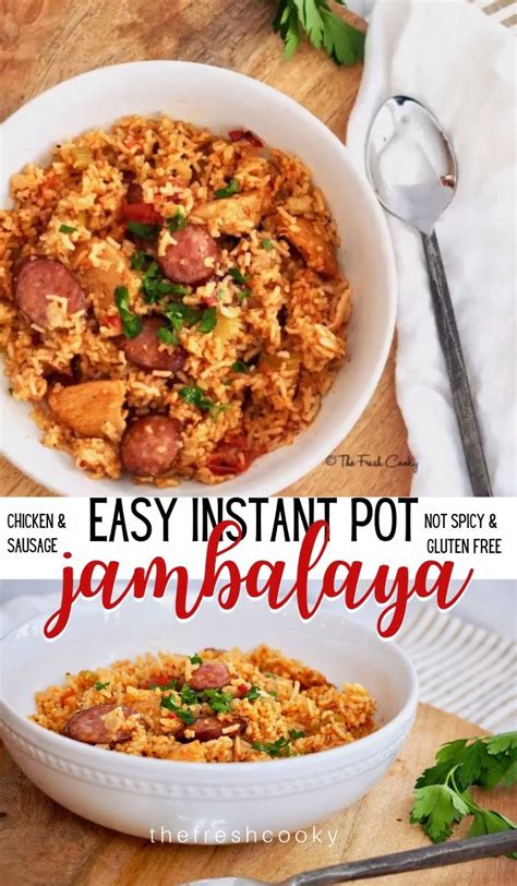 Easy Instant Pot Chicken Sausage Jambalaya Video Recipe Video