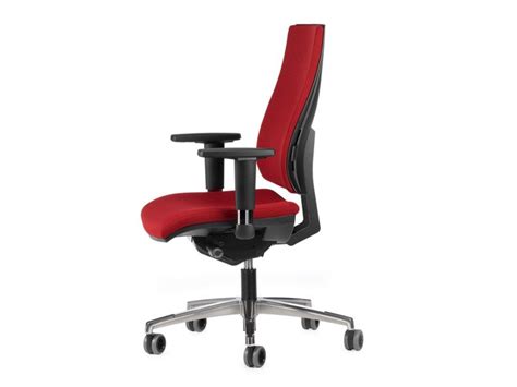 Chaise de bureau en tissu à 5 rayons avec accoudoirs à roulettes ALLY