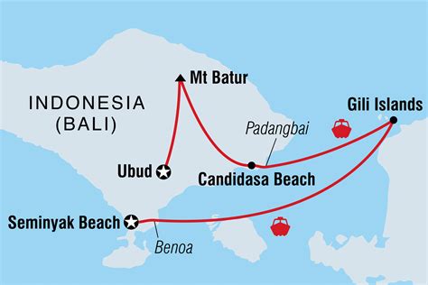 Canggu Bali Indonesia Map
