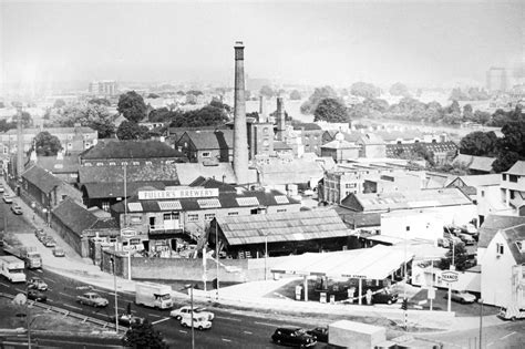 Fullers Brewery Chiswick In The Late 1960s With The Brick Chimney