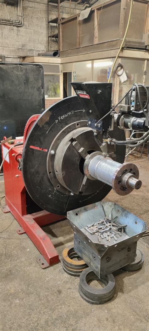3 Tonne Capacity Ex Hire Welding Positioner With 600mm 3 Jaw Chuck
