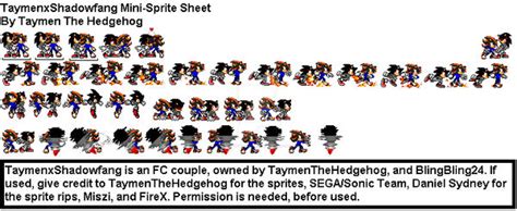 Taymenxshadowfang Mini Sprite Sheet By Taymenthehedgehog On Deviantart