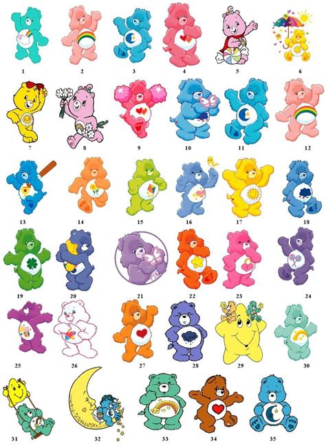 How Many Care Bears Are There Altogether Gema Bello