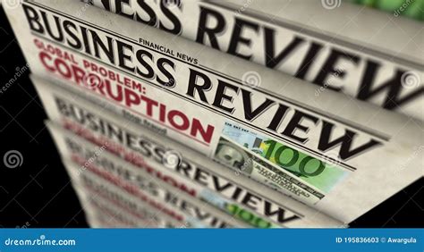 Corruption in Business Global Problem Retro Newspaper Printing Press