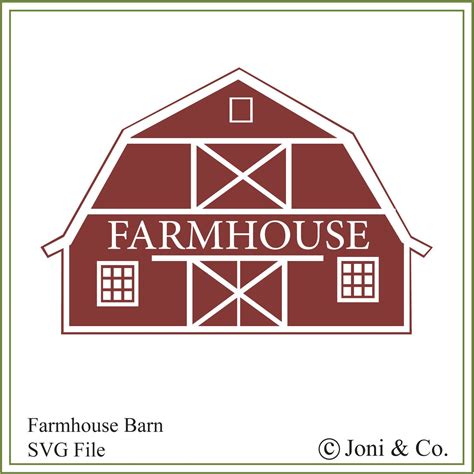 Farmhouse Barn Svg Farmhouse Svg Country Rustic Signs Etsy