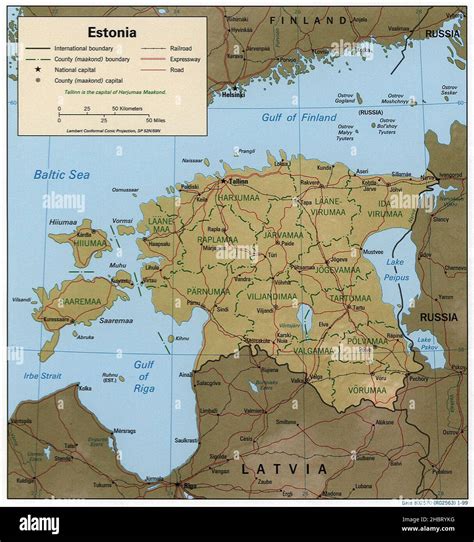Archival Estonia Map Hi Res Stock Photography And Images Alamy