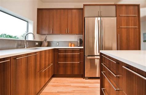 Modern kitchen cabinets are the key to creating a contemporary interior design. Love the wide window. Referencing the cabinet color. The ...